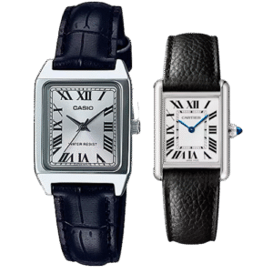 El Casio Tank LTP-V007L-7B1, la alternativa más económica y popular al Cartier Tank.