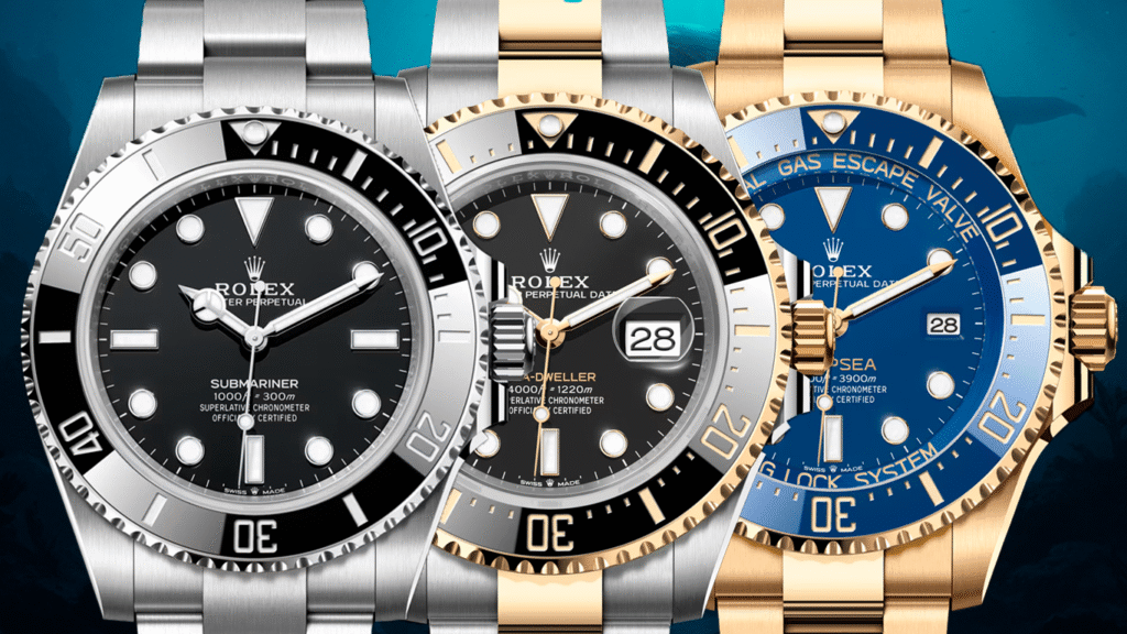 diferencias rolex submarines deepsea seadweller